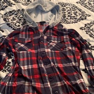 Flannel hoodie
